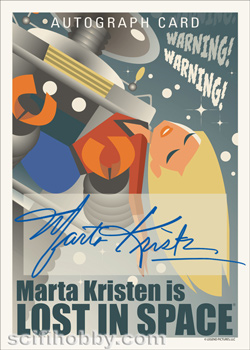 Marta Kristen Character Art Autograph Card