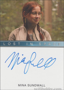 Mina Sundwall as Penny Robinson Autograph card