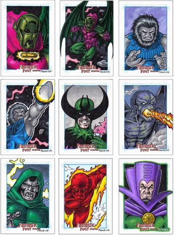 Sample sketches by Tony Perna