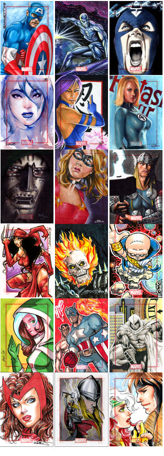 Sample sketch card images