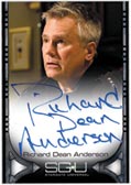 Richard Dean Anderson autograph card image