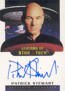 Exclusive Star Trek Legends Card Signed by Patrick Stewart 2nd Tier Multi-Case Incentive Autograph Card