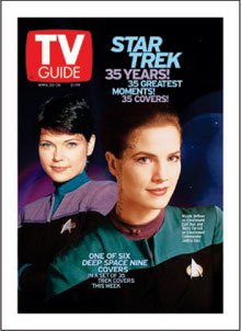 Lt. Commander Jadzia Dax/Lt. Ezri Dax Star Trek TV Guide Covers