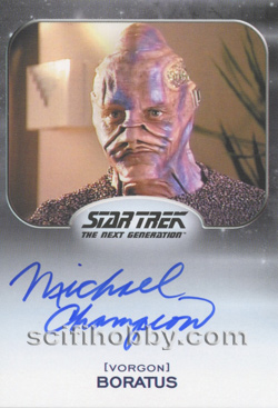 Michael Champion as Boratus Aliens Expansion Autograph card