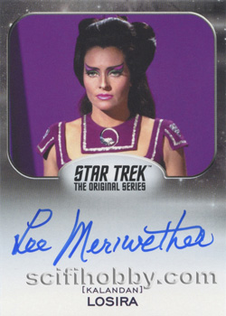 Lee Meriwether as Losira Aliens Expansion Autograph card
