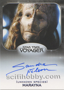Sandra Nelson as Marayna Aliens Expansion Autograph card