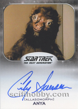 Cindy Sorenson as Anya as Furry Animal Aliens Expansion Autograph card