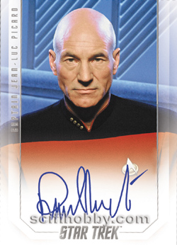 Patrick Stewart as Captain Picard Captain Autograph card