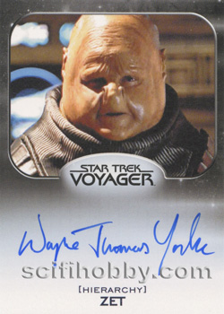 Wayne Thomas Yorke as Zet Aliens Expansion Autograph card
