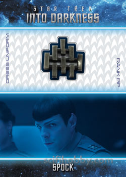 Spock Star Trek Into Darkness Uniform Badge card