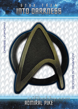 Admiral Pike Star Trek Into Darkness Uniform Badge card