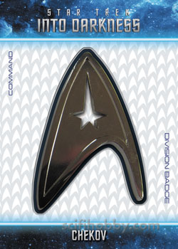 Chekov Star Trek Into Darkness Uniform Badge card