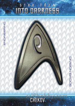 Chekov Star Trek Into Darkness Uniform Badge card