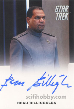 Beau Billingslea as Captain Abbott Star Trek Movie Autograph card