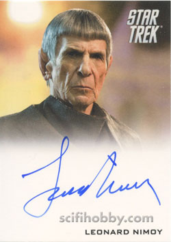 Leonard Nimoy as Spock Star Trek Movie Autograph card