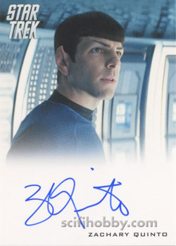 Zachary Quinto as Spock Star Trek Movie Autograph card