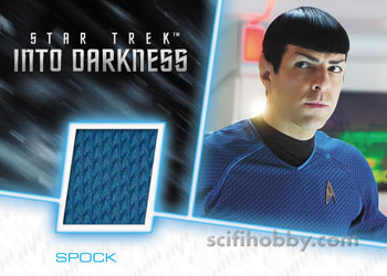 Spock Star Trek Into Darkness Uniform Relic card