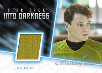 Chekov Star Trek Into Darkness Uniform Relic card