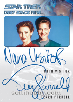 Terry Farrell /Nana Visitor Double Autograph Card 6-Case Incentive