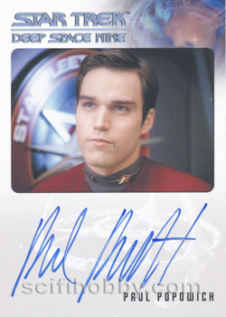 Paul Popowich as Captain Tim Watters Autograph card