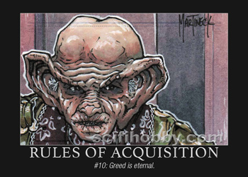 Rule #10 Rules of Acquisition