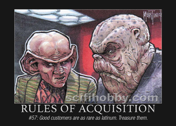 Rule #57 Rules of Acquisition