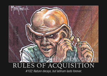 Rule #102 Rules of Acquisition