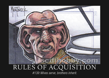 Rule #139 Rules of Acquisition