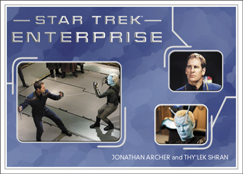 Captain Jonathan Archer and Commander Shran Relationship card
