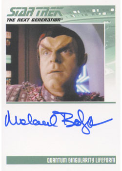 Michael Bofshever as Quantum Singularity Lifeform Autograph card