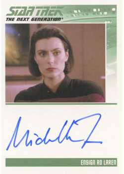 Michelle Forbes as Ensign Ro Laren Autograph card