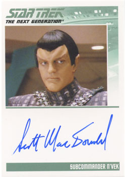 Scott MacDonald as N'Vek Autograph card