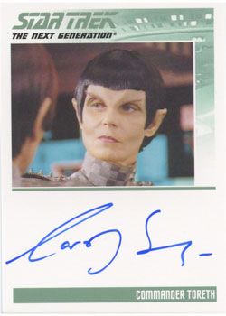 Carolyn Seymour as Commander Toreth Autograph card