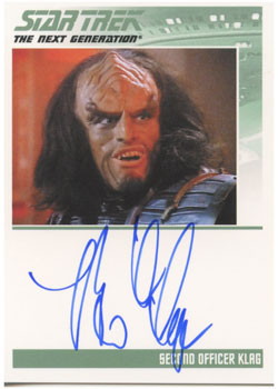 Brian Thompson as Klag Autograph card