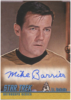 Michael Barrier as Lt. DeSalle in The Squire of Gothos Single Autograph