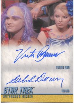 Victor Brandt as Tongo Rad and Deborah Downey as Mavig in The Way To Eden Double Autograph