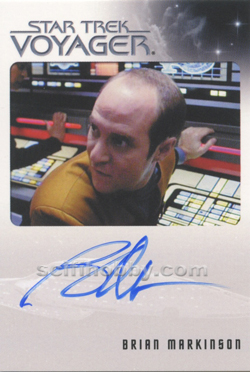 Brian Markinson as Lt. Peter Durst Autograph card