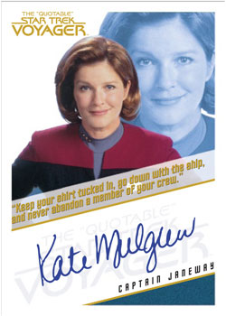 Kate Mulgrew as Captain Janeway Autograph card