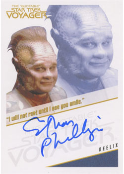 Ethan Phillips as Neelix Autograph card