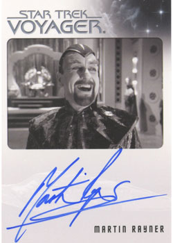 Martin Rayner as Dr. Chaotica Autograph card