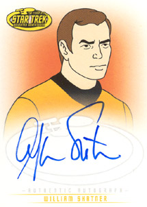 William Shatner as the voice of Captain Kirk Autograph card