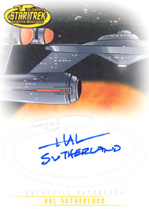 Hal Sutherland - Director Autograph card
