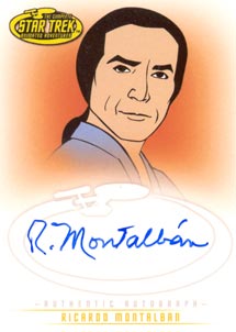 Ricardo Montalban as Khan Autograph card