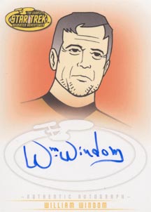 William Windom as Commodore Decker Autograph card