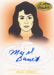 Majel Barrett as Number One Autograph card