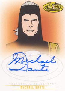 Michael Dante as Maab Autograph card