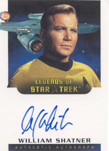Star Trek Legends Card Signed by William Shatner 2nd Tier Multi-Case Incentive Autograph Card