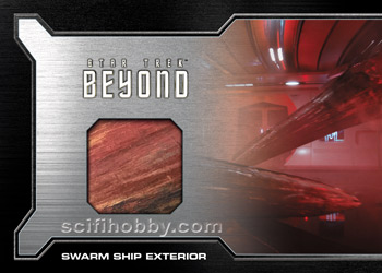 Swarm Ship Star Trek Uniform Relic card and Pins Cards