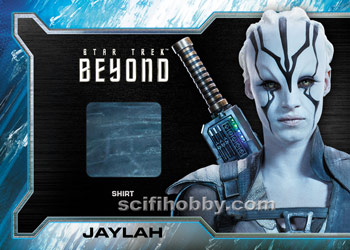 Jaylah Star Trek Uniform Relic card and Pins Cards
