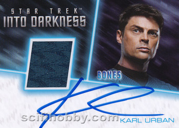 Karl Urban as McCoy in Star Trek Into Darkness Star Trek Movies Autograph card